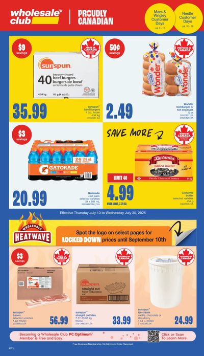 Wholesale Club (West) Flyer July 10 to 30
