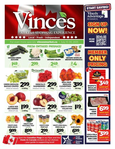 Vince's Market Flyer July 10 to 30