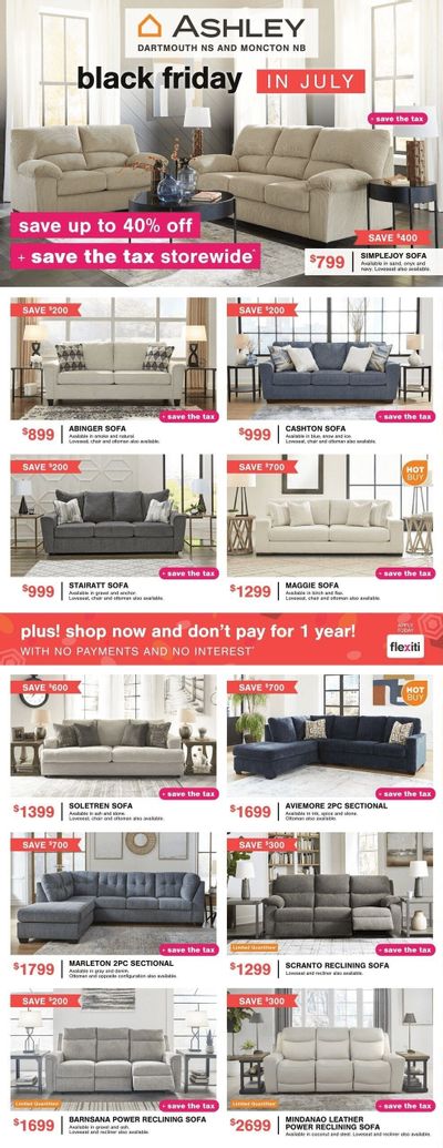 Ashley HomeStore (Atlantic) Flyer July 6 to 31