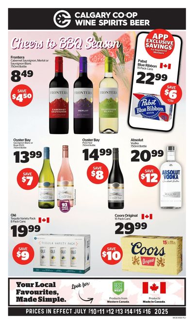 Calgary Co-op SWCB Flyer July 10 to 16