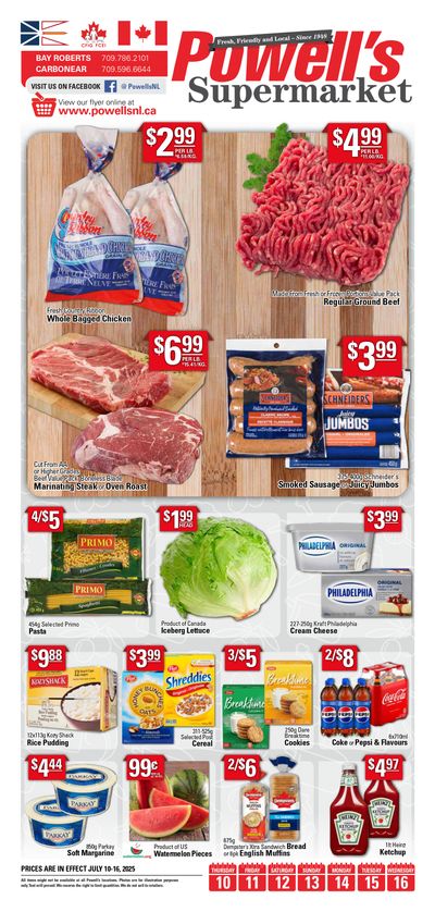 Powell's Supermarket Flyer July 10 to 16