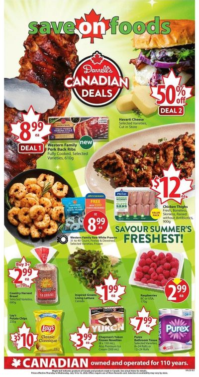 Save On Foods (AB) Flyer July 10 to 16
