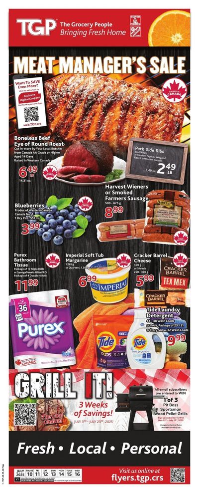 TGP The Grocery People Flyer July 10 to 16