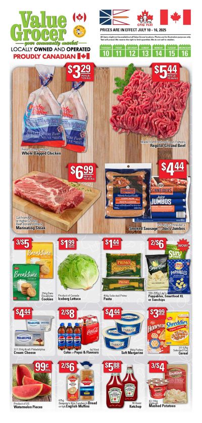 Value Grocer Flyer July 10 to 16