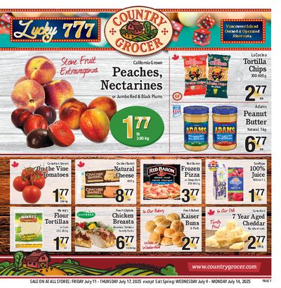 Country Grocer (Salt Spring) Flyer July 9 to 14