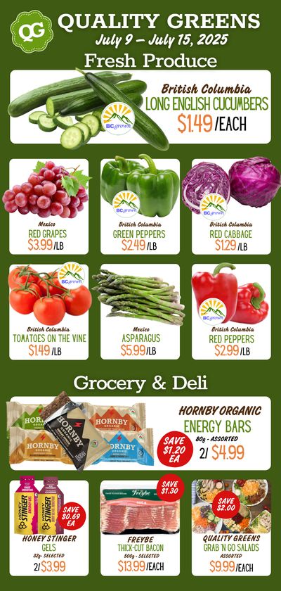 Quality Greens Flyer July 9 to 15