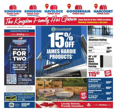 Timber Mart Flyer July 9 to 29