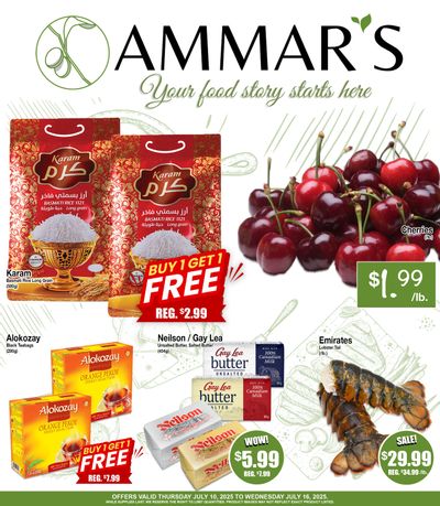 Ammar's Halal Meats Flyer July 10 to 16