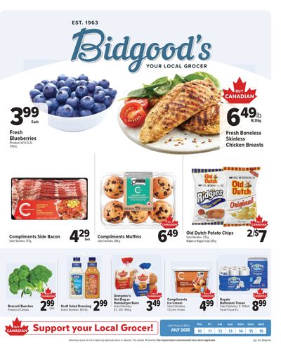 Bidgood's Flyer July 10 to 16