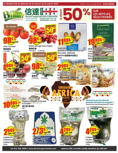 Btrust Supermarket (Montreal) Flyer July 10 to 16