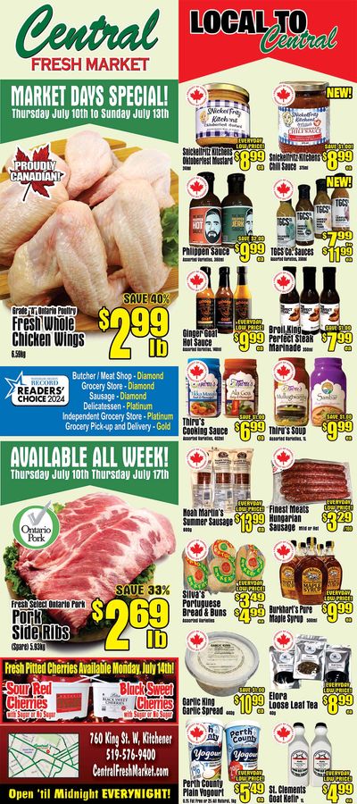 Central Fresh Market Flyer July 10 to 17
