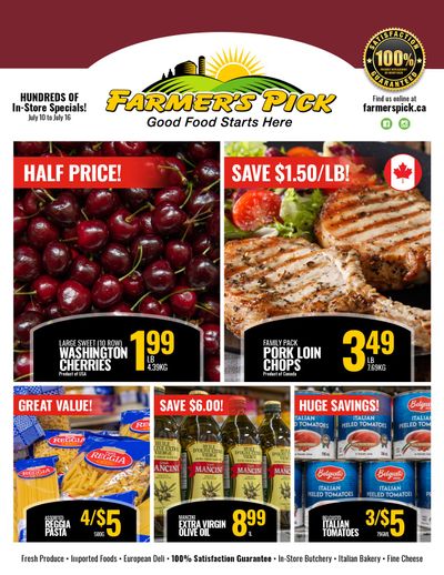 Farmer's Pick Flyer July 10 to 16