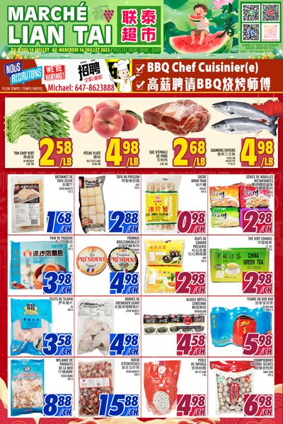Marche Lian Tai Flyer July 10 to 16