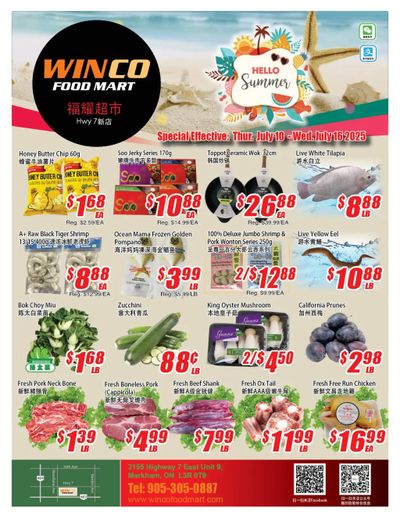 WinCo Food Mart (HWY 7) Flyer July 10 to 16 WinCo Food Mart (HWY 7) Flyer July 10 to 16