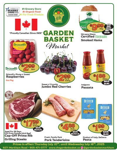 The Garden Basket Flyer July 10 to 16