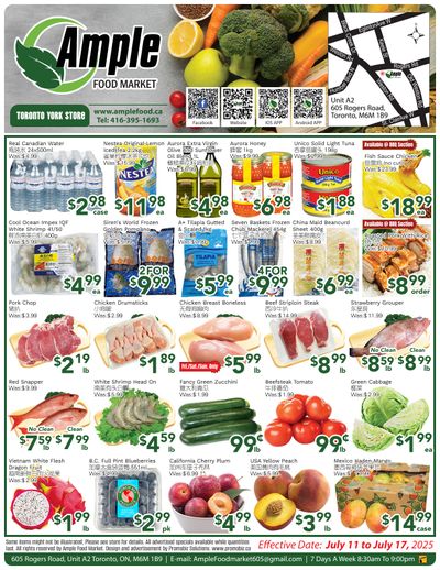 Ample Food Market (North York) Flyer July 11 to 17