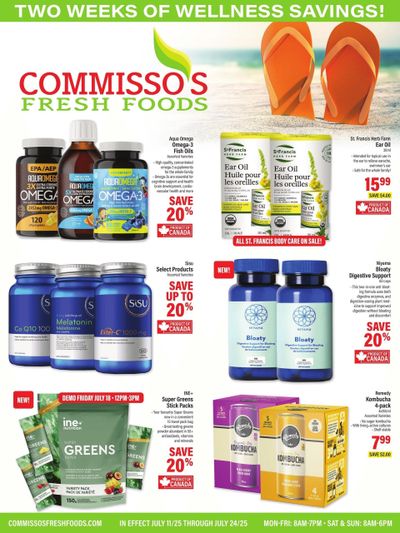 Commisso's Fresh Foods Wellness Flyer July 11 to 24