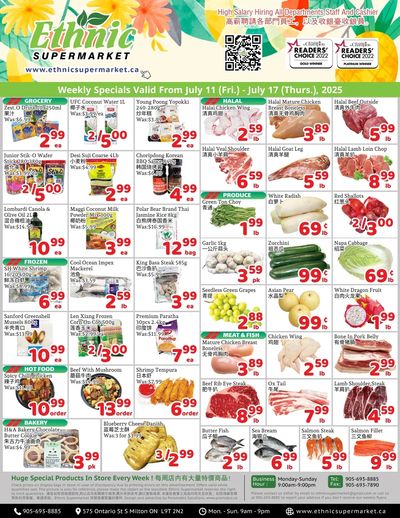 Ethnic Supermarket (Milton) Flyer July 11 to 17