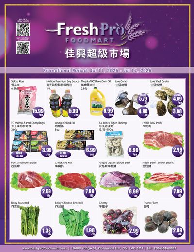 FreshPro Foodmart (Richmond Hill) Flyer July 11 to 17