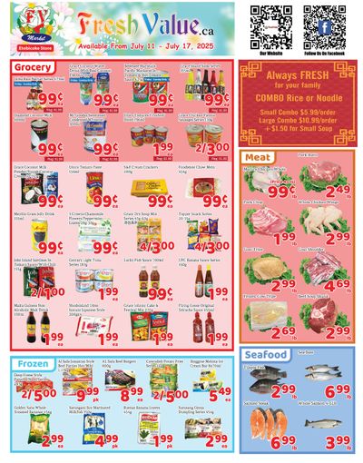 Fresh Value (Etobicoke) Flyer July 11 to 17 Fresh Value (Etobicoke) Flyer July 11 to 17