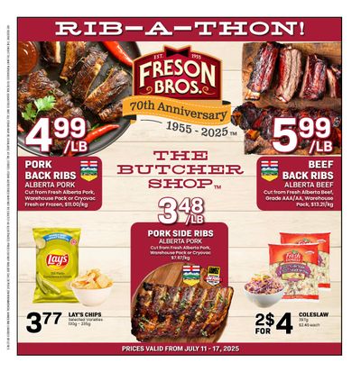 Freson Bros. Flyer July 11 to 17