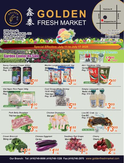Golden Fresh Market Flyer July 11 to 17