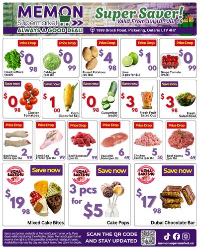 Memon Supermarket Flyer July 10 to 16