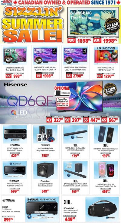 2001 Audio Video Flyer July 11 to 17