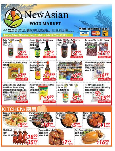 New Asian Food Market Flyer July 11 to 17