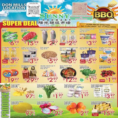 Sunny Foodmart (Don Mills) Flyer July 11 to 17