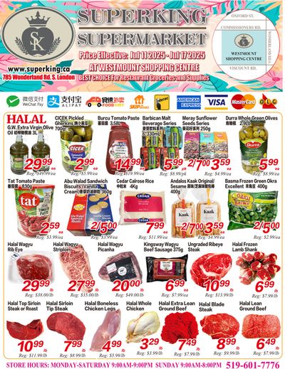 Superking Supermarket (London) Flyer July 11 to 17