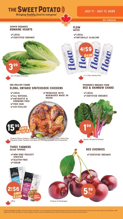 The Sweet Potato Flyer July 11 to 17