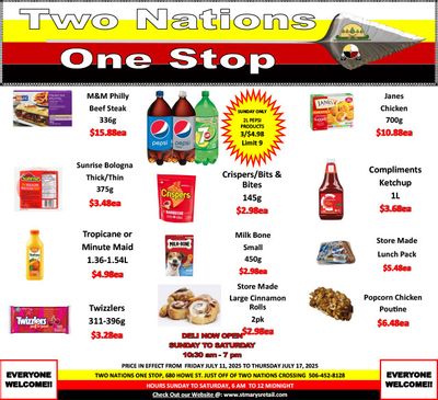 Two Nations One Stop Flyer July 11 to 17