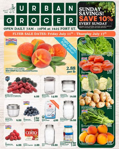 Urban Grocer Flyer July 11 to 17
