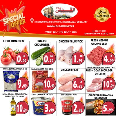 Al-Quds Supermarket Flyer July 11 to 17
