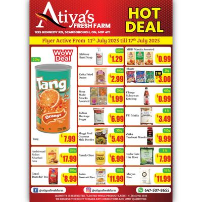 Atiya's Fresh Farm Flyer July 11 to 17