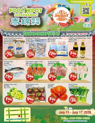 Food Depot Supermarket Flyer July 11 to 17