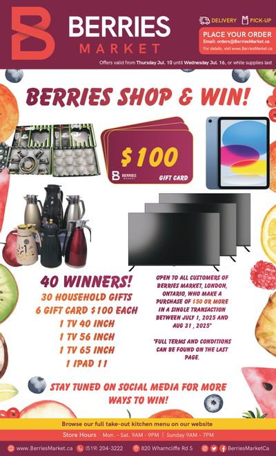 Berries Market Flyer July 10 to 16