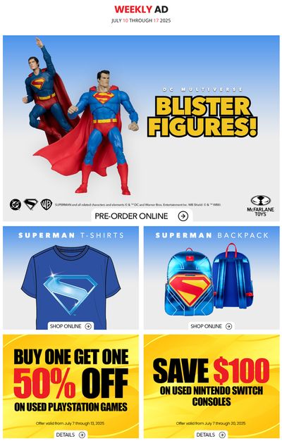 GameStop Flyer July 10 to 17