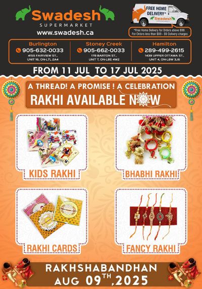 Swadesh Supermarket Flyer July 11 to 17