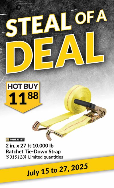 Princess Auto Steal of a Deal Flyer July 15 to 27