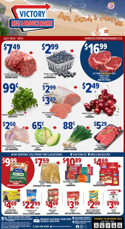 Victory Meat Market Flyer July 15 to 19