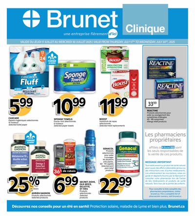 Brunet Clinique Flyer July 17 to 30