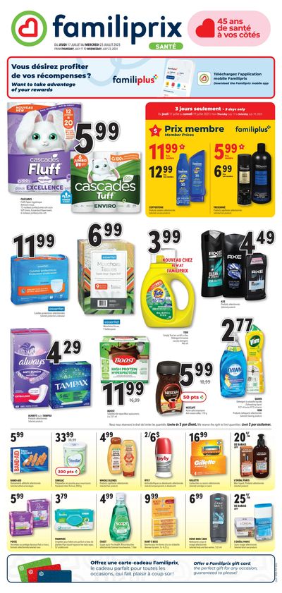 Familiprix Sante Flyer July 17 to 23
