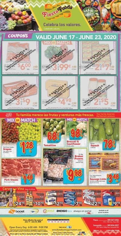 Fiesta Foods SuperMarkets Weekly Ad & Flyer June 17 to 23