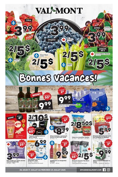Val-Mont Flyer July 17 to 23