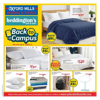 Oxford Mills Flyer July 16 to August 12