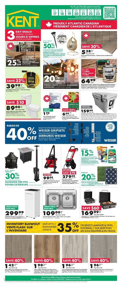 Kent Building Supplies Flyer July 17 to 23