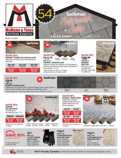 McMunn & Yates Building Supplies Flyer July 17 to 30