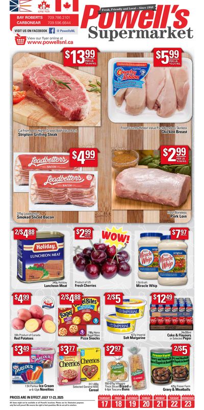 Powell's Supermarket Flyer July 17 to 23